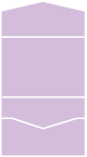 Lavender Pocket Invitation Style A -  7 1/4 x 5 1/4  - 10/pk
