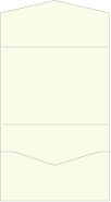 Natural White Linen Pocket Invitation Style A -  7 1/4 x 5 1/4  - 10/pk