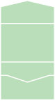 Pale Green Pocket Invitation Style A -  7 1/4 x 5 1/4  - 100lb. - 10/pk