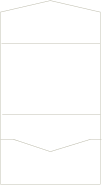 Crest Solar White Pocket Invitation Style A - 7 1/4 x 5 1/4 - 10/pk