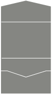 Dark Grey Pocket Invitation Style A -  7 1/4 x 5 1/4  - 80lb. - 10/pk
