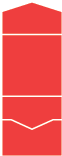 Bright Red Pocket Invitation Style A -  5 3/4 x 5 3/4  - 100lb. - 10/pk