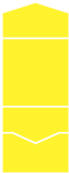 Bright Yellow Pocket Invitation Style A -  5 3/4 x 5 3/4  - 100lb. - 10/pk