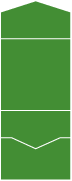 Linen Leaf Green Pocket Invitation Style A -  5 3/4 x 5 3/4  - 10/pk