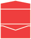 Bright Red Pocket Invitation Style A -  3 1/16 x 6 1/4  - 100lb. - 10/pk