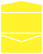 Bright Yellow Pocket Invitation Style A -  3 1/16 x 6 1/4  - 100lb. - 10/pk