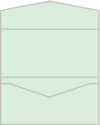 Celadon Pocket Invitation Style A -  3 1/16 x 6 1/4  - 10/pk