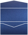 Stardream Iris Blue Pocket Invitation Style A -  3 1/16 x 6 1/4  - 10/pk