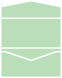 Pale Green Pocket Invitation Style A -  3 1/16 x 6 1/4  - 100lb. - 10/pk