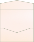 Stardream Peach Pocket Invitation Style A -  3 1/16 x 6 1/4  - 10/pk