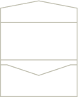 Solar White Linen Pocket Invitation Style A -  3 1/16 x 6 1/4  - 10/pk