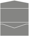 Dark Grey Pocket Invitation Style A -  3 1/16 x 6 1/4  - 80lb. - 10/pk