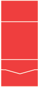 Bright Red Pocket Invitation Style B -  7 1/8 x 7 1/8  - 100lb. - 10/pk