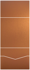 Stardream Copper Pocket Invitation Style B -  7 1/8 x 7 1/8  - 10/pk
