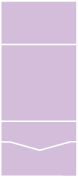 Lavender Pocket Invitation Style B -  7 1/8 x 7 1/8  - 10/pk