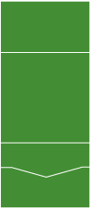 Linen Leaf Green Pocket Invitation Style B -  7 1/8 x 7 1/8  - 10/pk