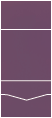 Metallic Violet Pocket Invitation Style B -  7 1/8 x 7 1/8  - 10/pk