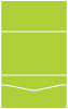 Apple Green Pocket Invitation Style B -  5 3/4 x 8 3/4  - 10/pk