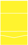 Bright Yellow Pocket Invitation Style B -  5 3/4 x 8 3/4  - 100lb. - 10/pk