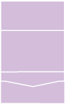 Lavender Pocket Invitation Style B -  5 3/4 x 8 3/4  - 10/pk
