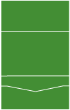 Linen Leaf Green Pocket Invitation Style B -  5 3/4 x 8 3/4  - 10/pk