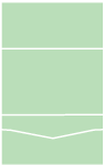 Pale Green Pocket Invitation Style B -  5 3/4 x 8 3/4  - 100lb. - 10/pk