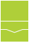 Apple Green Pocket Invitation Style C -  4 1/8 x 5 1/2  - 10/pk
