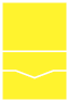Bright Yellow Pocket Invitation Style C -  4 1/8 x 5 1/2  - 100lb. - 10/pk
