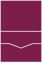 Linen Burgundy Pocket Invitation Style C -  4 1/8 x 5 1/2  - 10/pk