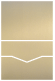 Stardream Gold Leaf Pocket Invitation Style C -  4 1/8 x 5 1/2  - 10/pk