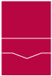Linen Scarlet Pocket Invitation Style C -  4 1/8 x 5 1/2  - 10/pk