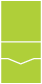 Apple Green Pocket Invitation Style C -  5 3/4 x 5 3/4  - 10/pk