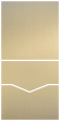 Stardream Gold Leaf Pocket Invitation Style C -  5 3/4 x 5 3/4  - 10/pk