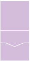 Lavender Pocket Invitation Style C -  5 3/4 x 5 3/4  - 10/pk