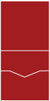 Red Pocket Invitation Style C -  5 3/4 x 5 3/4  - 10/pk