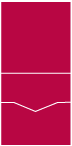 Linen Scarlet Pocket Invitation Style C -  5 3/4 x 5 3/4  - 10/pk