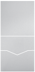Stardream Silver Pocket Invitation Style C -  5 3/4 x 5 3/4  - 10/pk