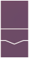 Metallic Violet Pocket Invitation Style C -  5 3/4 x 5 3/4  - 10/pk