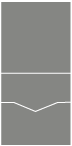 Dark Grey Pocket Invitation Style C -  5 3/4 x 5 3/4  - 80lb. - 10/pk