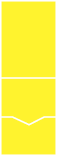 Bright Yellow Pocket Invitation Style C -  5 1/8 x 7 1/8  - 100lb. - 10/pk