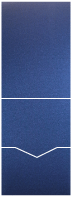 Stardream Iris Blue Pocket Invitation Style C -  5 1/8 x 7 1/8  - 10/pk
