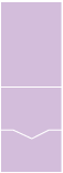 Lavender Pocket Invitation Style C -  5 1/8 x 7 1/8  - 10/pk