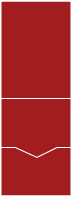 Red Pocket Invitation Style C -  5 1/8 x 7 1/8  - 10/pk