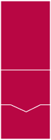 Linen Scarlet Pocket Invitation Style C -  5 1/8 x 7 1/8  - 10/pk