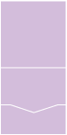 Lavender Pocket Invitation Style C -  7 x 7  - 10/pk