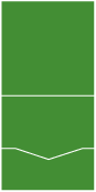 Linen Leaf Green Pocket Invitation Style C -  7 x 7  - 10/pk