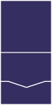 Marine Blue Pocket Invitation Style C -  7 x 7  - 80lb. - 10/pk