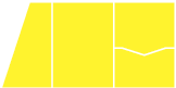 Bright Yellow Pocket Invitation Style G -  5 1/4 x 7 1/4  - 100lb. - 10/pk