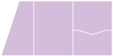 Lavender Pocket Invitation Style G -  5 1/4 x 7 1/4  - 10/pk