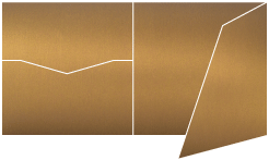 Stardream Antique Gold Pocket Invitation Style G -  6 1/4 x 6 1/4  - 10/pk